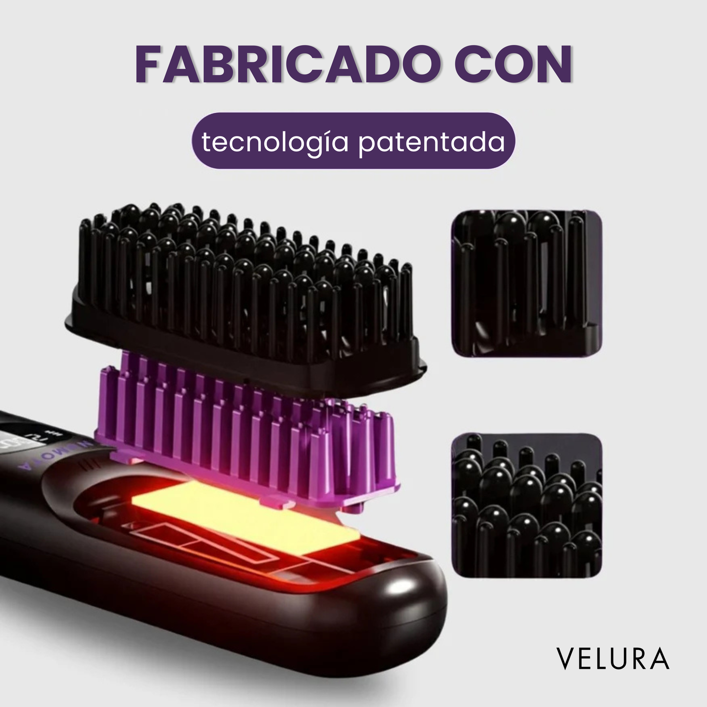 Velura™ - Cepillo Alisador Portátil