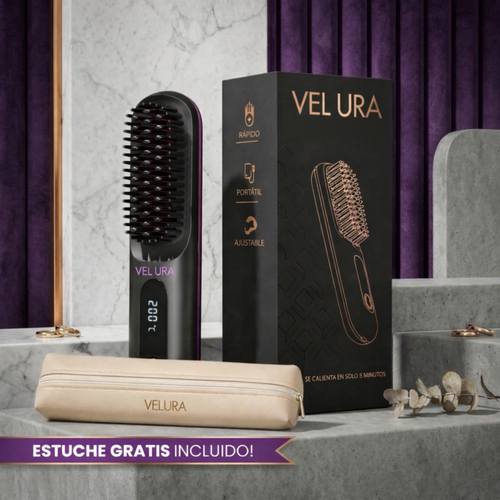 Velura™ - Cepillo Alisador Portátil