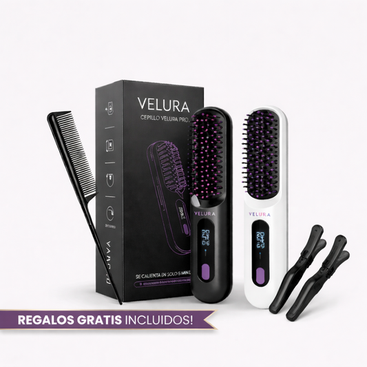 Velura™ - Cepillo Alisador Portátil